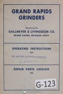 Grand Rapid-Gallmeyer-Grand Rapids Gallmeyer Operators Instruct No 450 Thru 676 Surf Grinder Manual-No. 450-No. 676-thru-01
